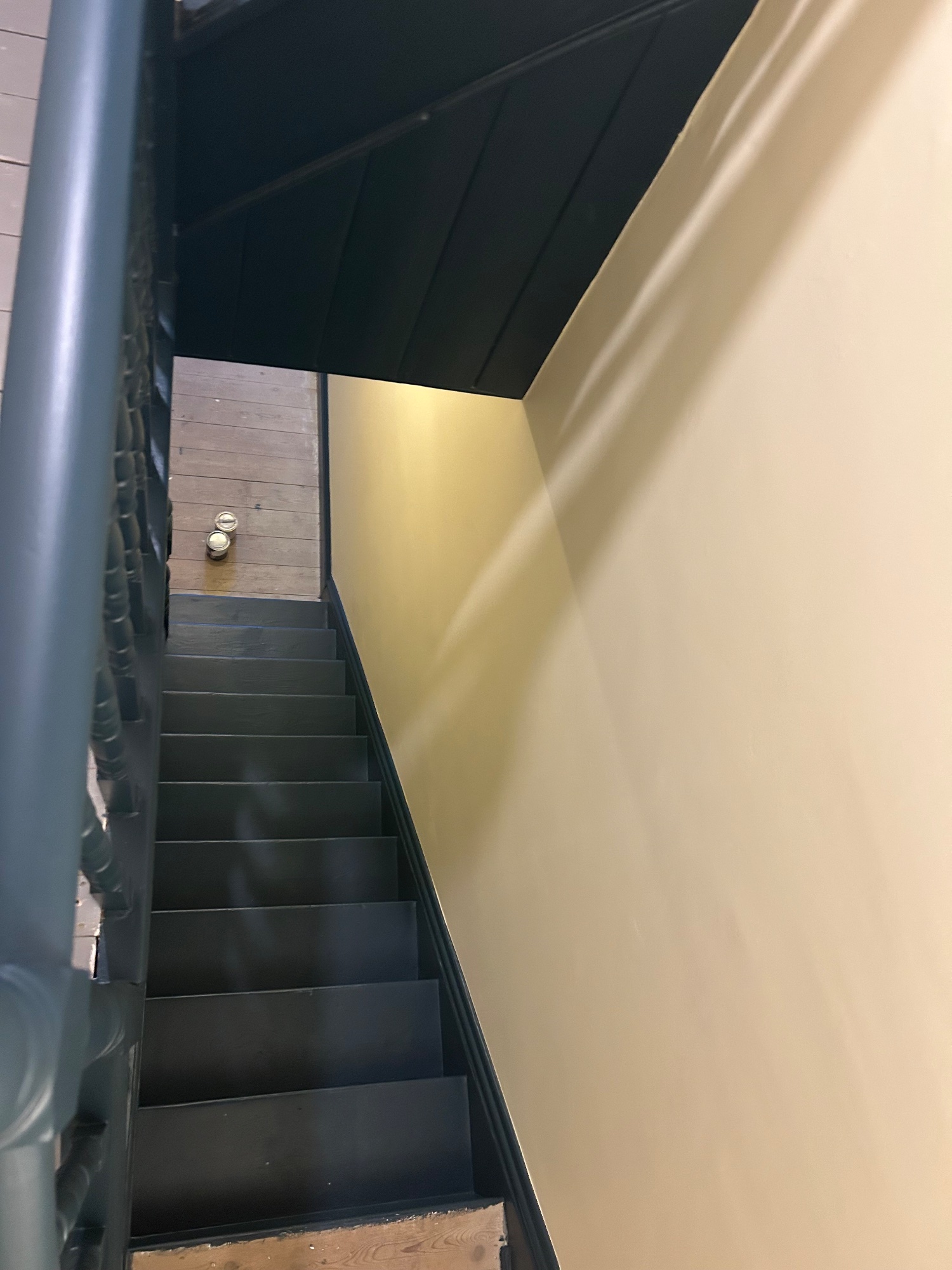 Victorian hall stairs and landing. · Interior decorating in Cambridge