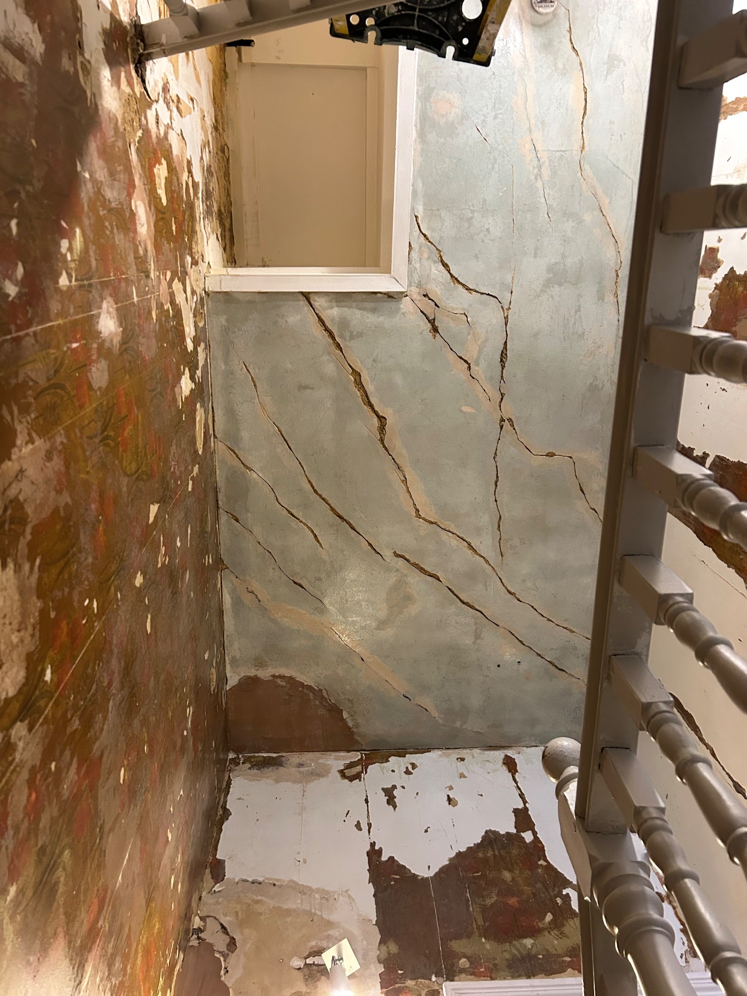 Victorian hall stairs and landing. · Interior decorating in Cambridge