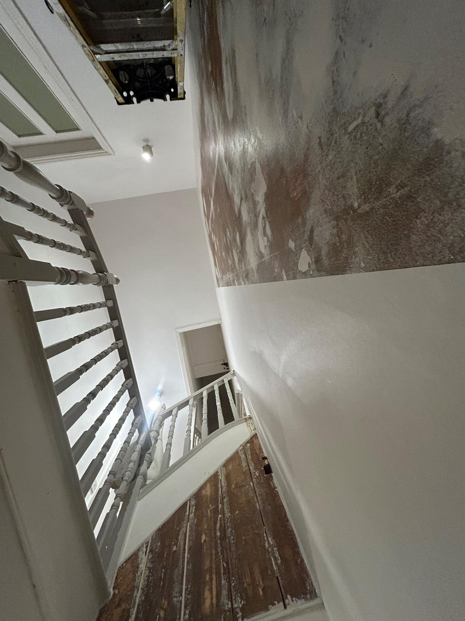 Victorian hall stairs and landing. · Interior decorating in Cambridge