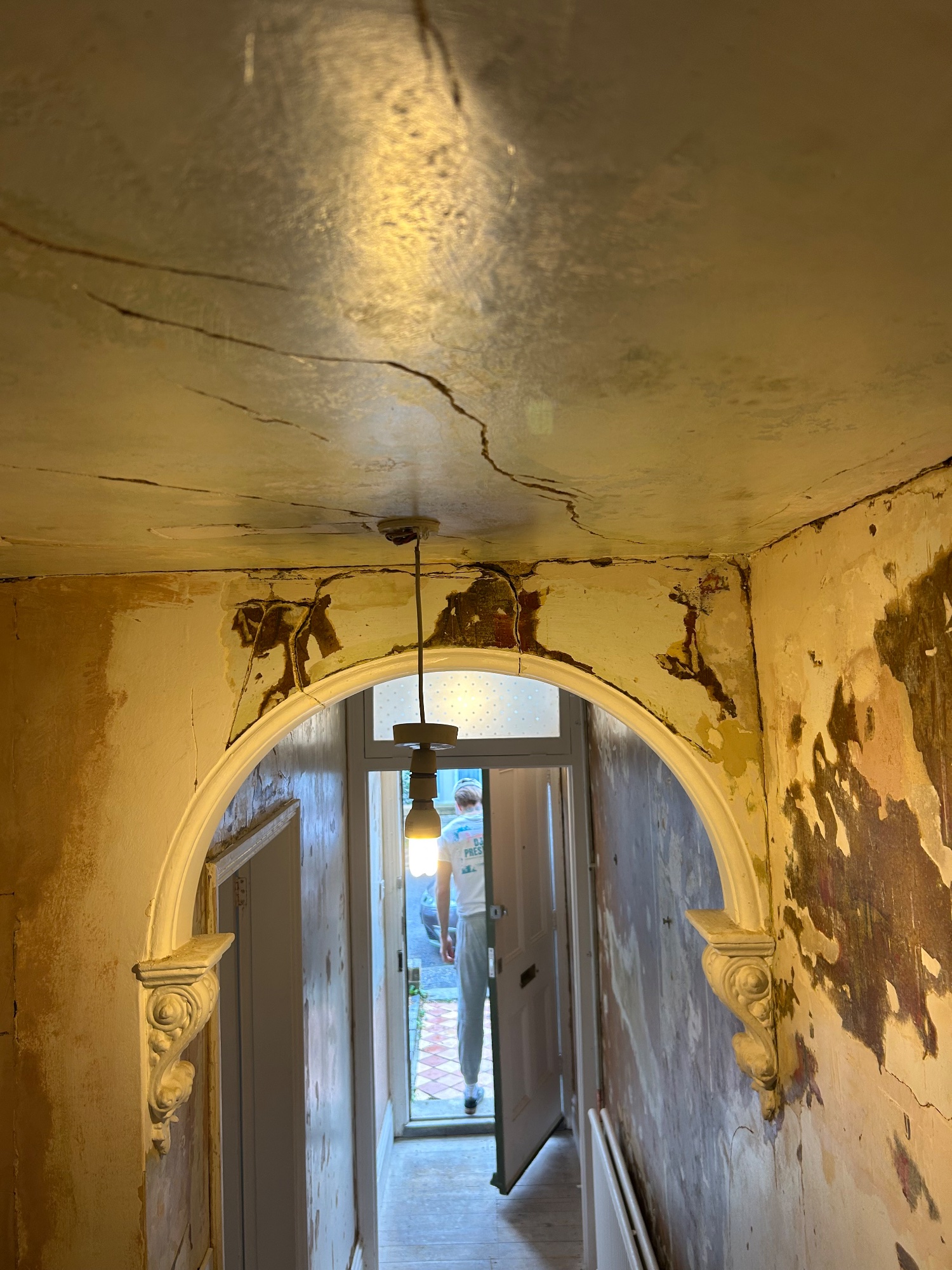 Victorian hall stairs and landing. · Interior decorating in Cambridge